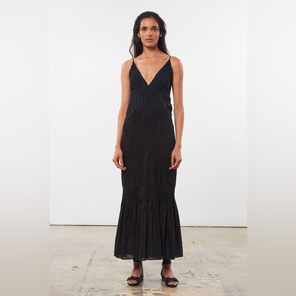 MARA HOFFMAN
Keira ruched modal maxi dress in XS NWT
